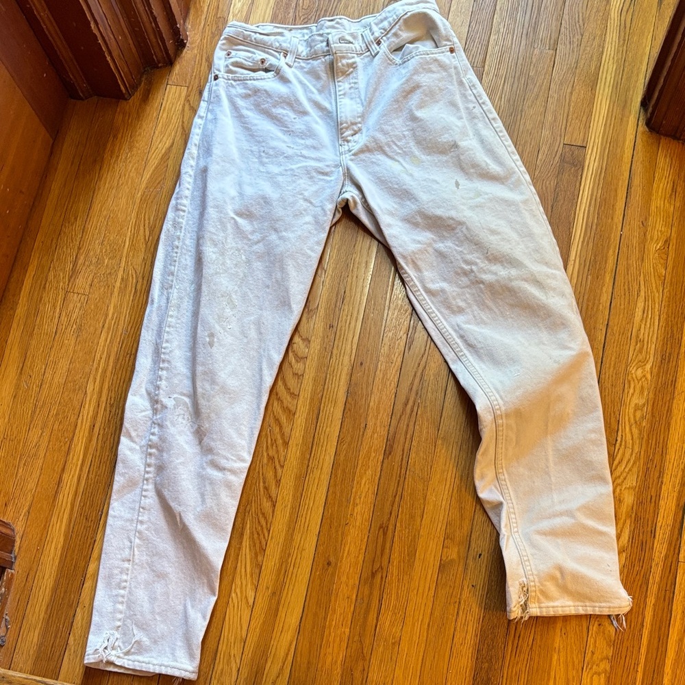Men's off White Jeans